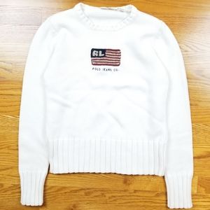 Polo by Ralph Lauren Sweaters - VTG Polo Jeans Co White Knits Crewneck Sweater Polo by Ralph Lauren Sweaters - VTG Polo Jeans Co White Knits Crewneck Sweater